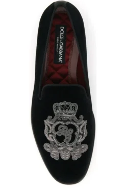 Dolce & Gabbana Monogram Embroidered Loafers - Black 6 Dolce & Gabbana Monogram Embroidered Loafers - Black -Cheap Vestureo Store 6a7da25095abc6775e670ef807520166