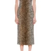 ( New Season ) Dolce & Gabbana Leopard Printed Crewneck Midi Dress - Multi