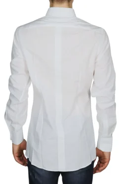 Dolce & Gabbana Jacquard Logo Tailored Shirt - White -Cheap Vestureo Store 6b1e3a51336f652795ca9f335d7f8261