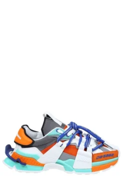 ( New Season ) Dolce & Gabbana Panelled Space Sneakers - Multi