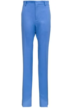 ( New Season ) Dolce & Gabbana High Waist Tailored Pants - Blue