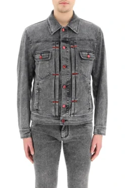 ( New Season ) Dolce & Gabbana Washed Effect Denim Jacket - Grey 5 ( New Season ) Dolce & Gabbana Washed Effect Denim Jacket - Grey -Cheap Vestureo Store 6bfb112b386361460bc01b5ba234e4d5