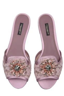 ( New Season ) Dolce & Gabbana Bianca Embellished Slip-On Sandals - Pink 6 ( New Season ) Dolce & Gabbana Bianca Embellished Slip-On Sandals - Pink -Cheap Vestureo Store 6c339f3ce55e6135c489f8207e1d8fe2