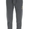 ( New Season ) Dolce & Gabbana Bee Embroidered Jogger Pants - Grey
