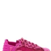 ( New Season ) Dolce & Gabbana Mesh Lace-Up Sneakers - Pink