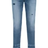Dolce & Gabbana Distressed Straight-Leg Jeans - Blue