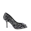 ( New Season ) Dolce & Gabbana Bellucci Lace Pumps - Black