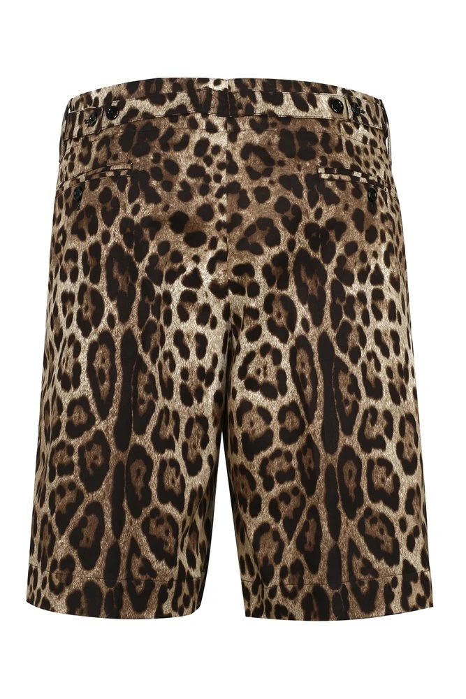 Dolce & Gabbana Leopard Print Bermuda Shorts - Multi 2 Dolce & Gabbana Leopard Print Bermuda Shorts - Multi - Image 2