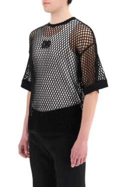 ( New Season ) Dolce & Gabbana Logo Patch Mesh Crewneck T-Shirt - Black 7 ( New Season ) Dolce & Gabbana Logo Patch Mesh Crewneck T-Shirt - Black -Cheap Vestureo Store 6e16bf29fc1c029004af3a0fb38ef3a8