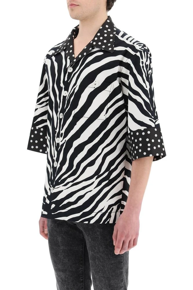( New Season ) Dolce & Gabbana Zebra Print Buttoned Shirt - Multi 4 ( New Season ) Dolce & Gabbana Zebra Print Buttoned Shirt - Multi - Image 4