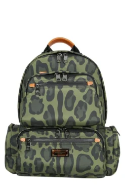 Dolce & Gabbana Logo Patch Leopard Printed Backpack - Multi