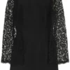 Dolce & Gabbana Lace-Detail Mini Dress - Black