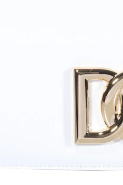 Dolce & Gabbana 3.5 DG Logo Plaque Shoulder Bag - White -Cheap Vestureo Store 6f184499c94ac10e953a3b79c553dbec