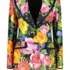 ( New Season ) Dolce & Gabbana Floral Printed Long-Sleeved Blazer - Multi