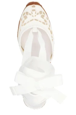 ( New Season ) Dolce & Gabbana Embroidered Wedges - White -Cheap Vestureo Store 6f4ea40b3efcded184eb501ae674dfc4