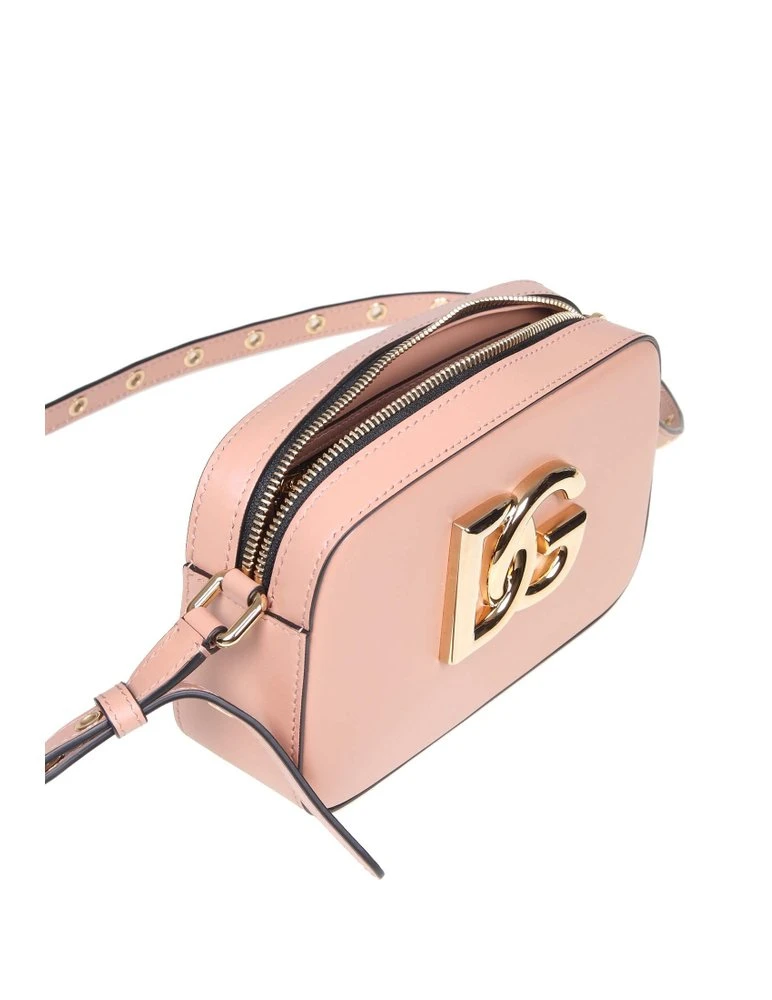 ( New Season ) Dolce & Gabbana 3.5 Logo Plaque Crossbody Bag - Pink 4 ( New Season ) Dolce & Gabbana 3.5 Logo Plaque Crossbody Bag - Pink - Image 4