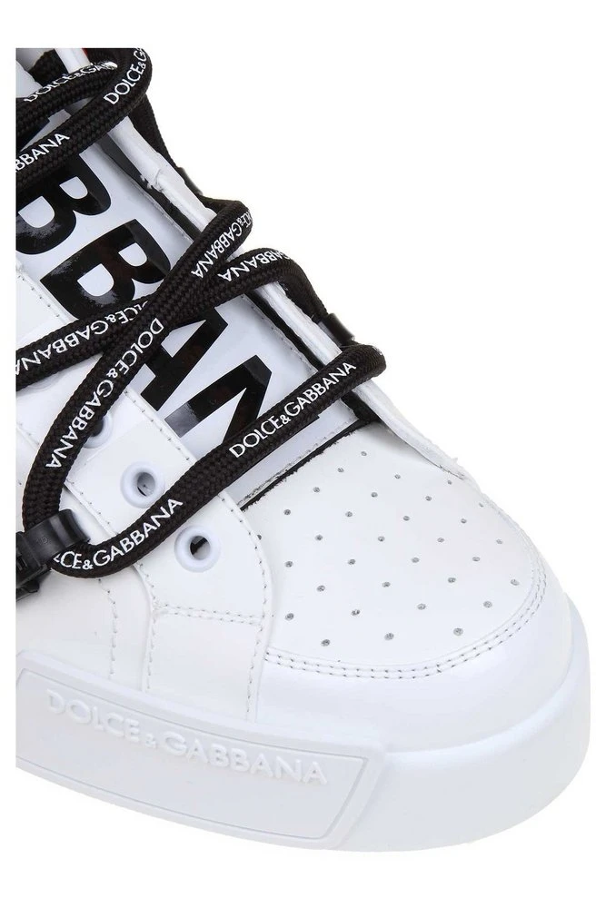 ( New Season ) Dolce & Gabbana Portofino Low-Top Sneakers - White 6 ( New Season ) Dolce & Gabbana Portofino Low-Top Sneakers - White - Image 6