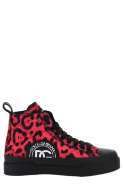 Dolce & Gabbana Printed Quilted Mid-Top Sneakers - Multi