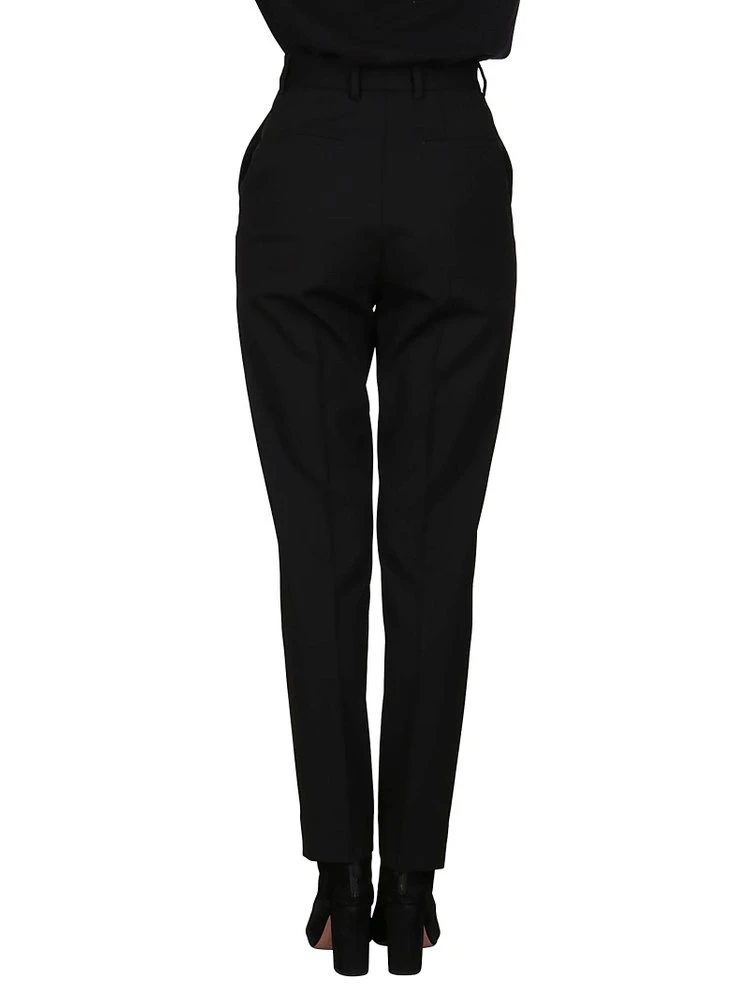 Dolce & Gabbana High-Waisted Slim Fit Trousers - Black 4 Dolce & Gabbana High-Waisted Slim Fit Trousers - Black - Image 4