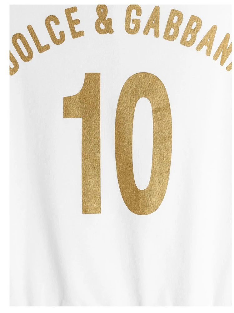 ( New Season ) Dolce & Gabbana Logo Plaque Drawstring Hoodie - White 5 ( New Season ) Dolce & Gabbana Logo Plaque Drawstring Hoodie - White - Image 5