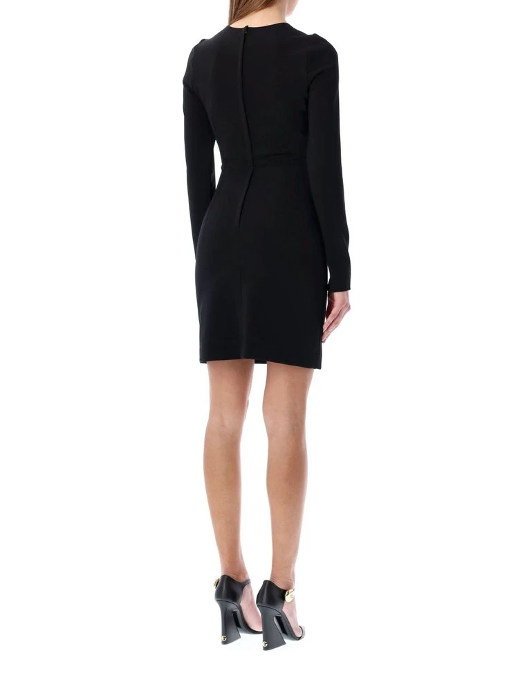 ( New Season ) Dolce & Gabbana Cut Out Long-Sleeved Mini Dress - Black 4 ( New Season ) Dolce & Gabbana Cut Out Long-Sleeved Mini Dress - Black - Image 4