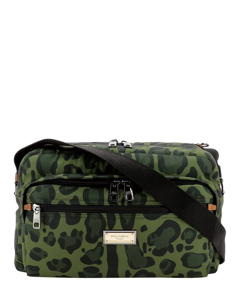 Dolce & Gabbana Leopard Printed Messenger Bag - Multi 1 Dolce & Gabbana Leopard Printed Messenger Bag - Multi