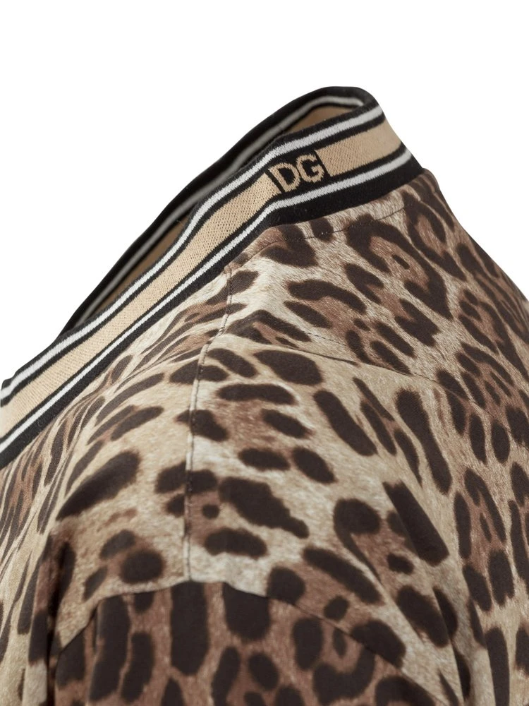 Dolce & Gabbana Leopard Printed T-Shirt - Multi 3 Dolce & Gabbana Leopard Printed T-Shirt - Multi - Image 3