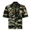 ( New Season ) Dolce & Gabbana Camouflage Printed Short-Sleeved Shirt - Multi