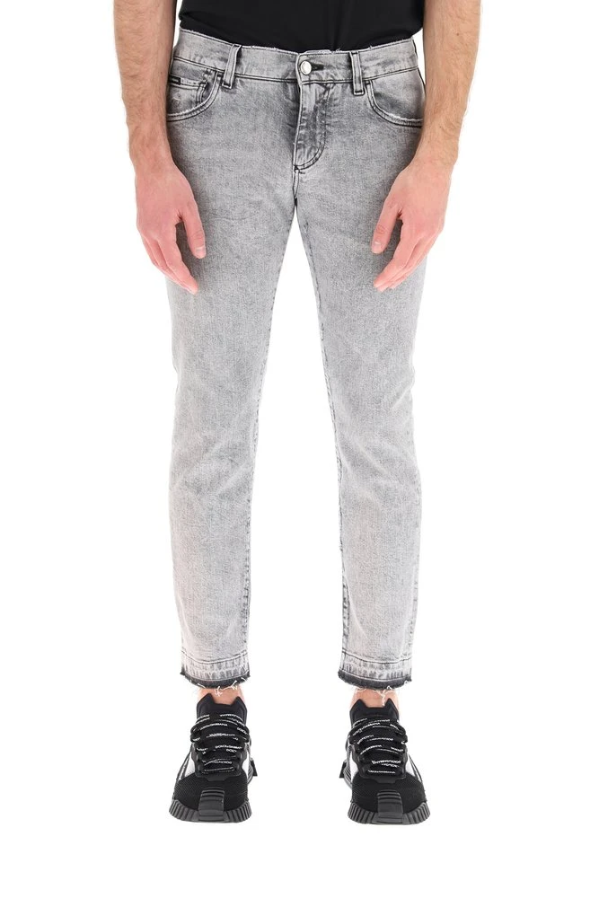 Dolce & Gabbana Skinny Leg Jeans - Grey 2 Dolce & Gabbana Skinny Leg Jeans - Grey - Image 2