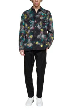 ( New Season ) Dolce & Gabbana Marbled Print Denim Shirt - Multi -Cheap Vestureo Store 7185b898f8271cb8750cf3c2f35b7418