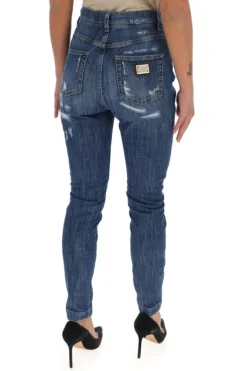 Dolce & Gabbana Distressed Skinny Jeans - Blue -Cheap Vestureo Store 71c50cff5c0877a2a369c84b2062d0ed