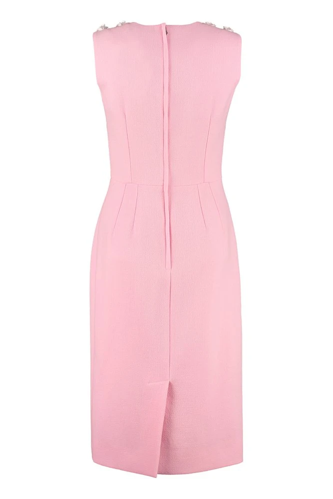Dolce & Gabbana Sleeveless Crepe Dress - Pink 2 Dolce & Gabbana Sleeveless Crepe Dress - Pink - Image 2