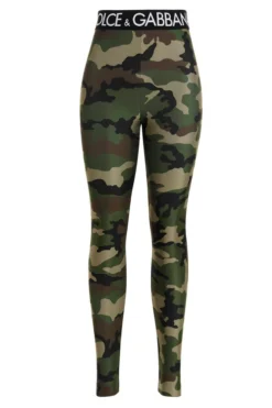 ( New Season ) Dolce & Gabbana Logo Detailed Leggings - Multi