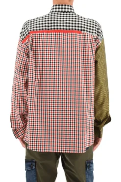 Dolce & Gabbana Oversized Gingham Patchwork Shirt - Multi 6 Dolce & Gabbana Oversized Gingham Patchwork Shirt - Multi -Cheap Vestureo Store 724c8c5c59c688f0daa36d5b22f2c8d8