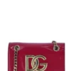 ( New Season ) Dolce & Gabbana DG Logo Chained Crossbody Bag - Red