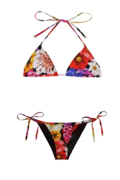 ( New Season ) Dolce & Gabbana Printed Bikini Set - Multi