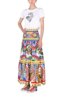 Dolce & Gabbana Logo Printed T-Shirt - White -Cheap Vestureo Store 72f483c47da510045721d21e4f8d4d1c