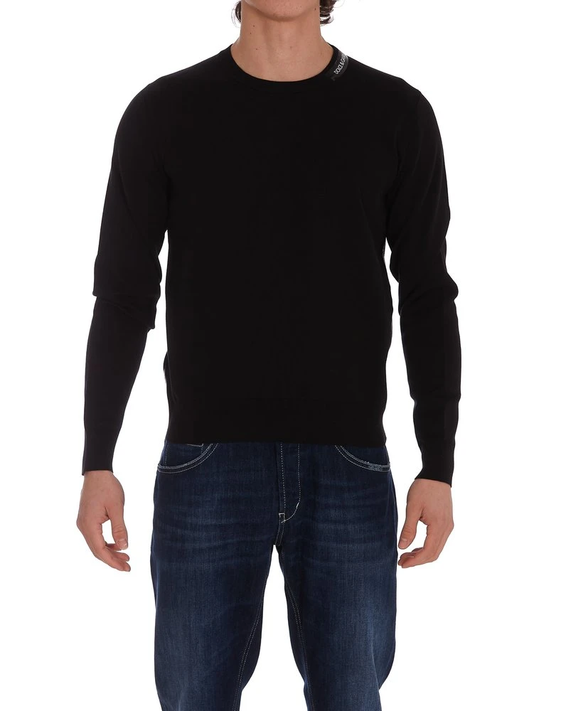 Dolce & Gabbana Crewneck Knit Jumper - Black 3 Dolce & Gabbana Crewneck Knit Jumper - Black - Image 3