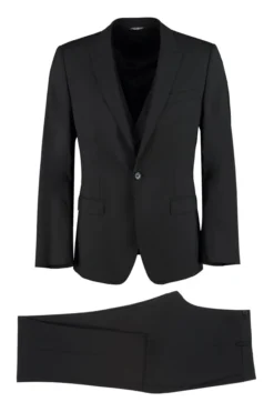 Dolce & Gabbana Two Piece Single Breasted Suit - Black