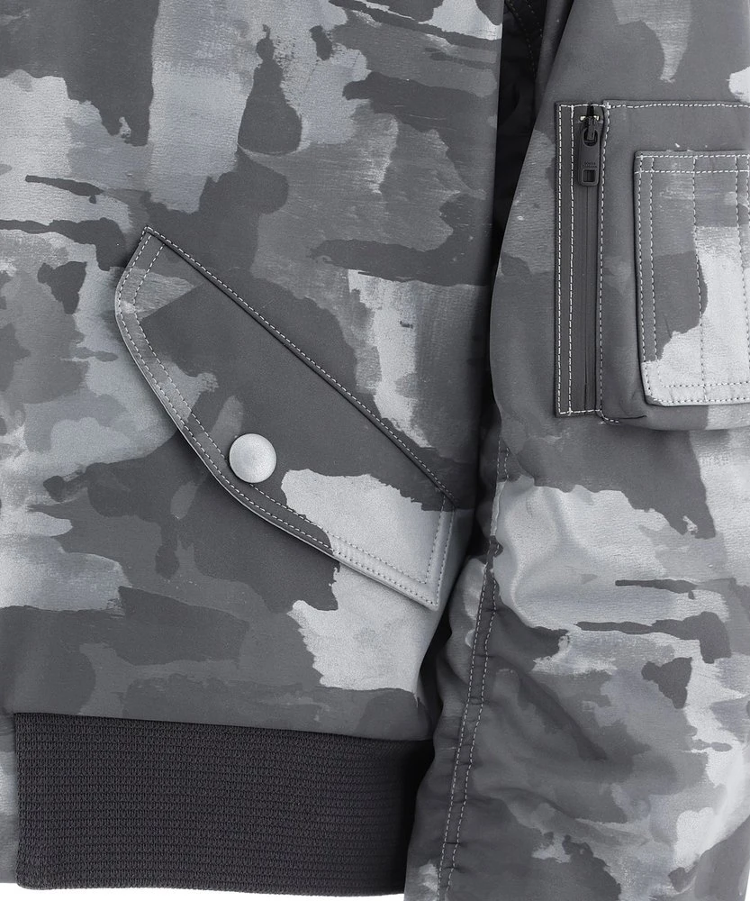 Dolce & Gabbana Camouflage Print Bomber Jacket - Grey 7 Dolce & Gabbana Camouflage Print Bomber Jacket - Grey - Image 7