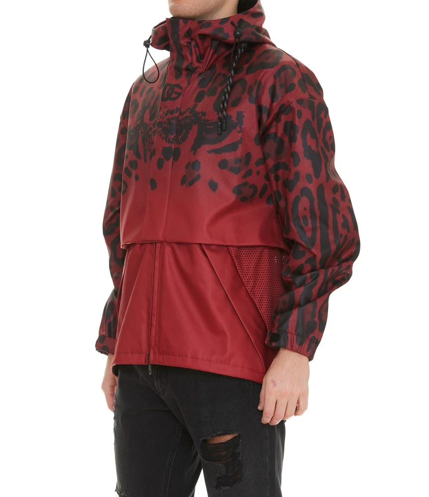 ( New Season ) Dolce & Gabbana Leopard Printed Hooded Parka - Multi 4 ( New Season ) Dolce & Gabbana Leopard Printed Hooded Parka - Multi - Image 4