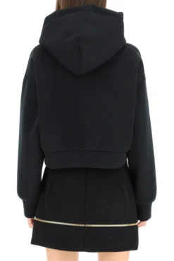 ( New Season ) Dolce & Gabbana Embellished Cropped Hoodie - Black -Cheap Vestureo Store 73fc974c2fdf97a3fbed27eb1b7aad5a