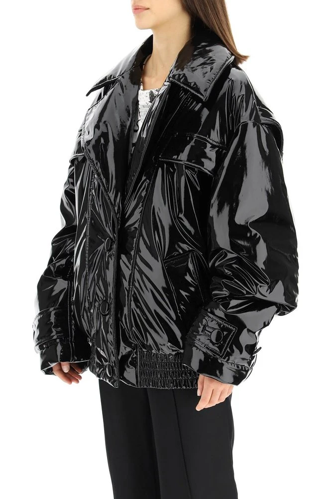 Dolce & Gabbana Padded Leather Jacket - Black 4 Dolce & Gabbana Padded Leather Jacket - Black - Image 4