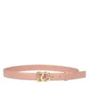( New Season ) Dolce & Gabbana DG Logo Buckle Belt - Pink