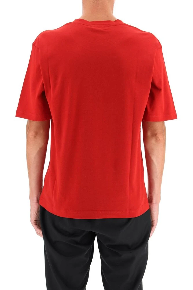 Dolce & Gabbana Logo Detailed T-Shirt - Red 3 Dolce & Gabbana Logo Detailed T-Shirt - Red - Image 3