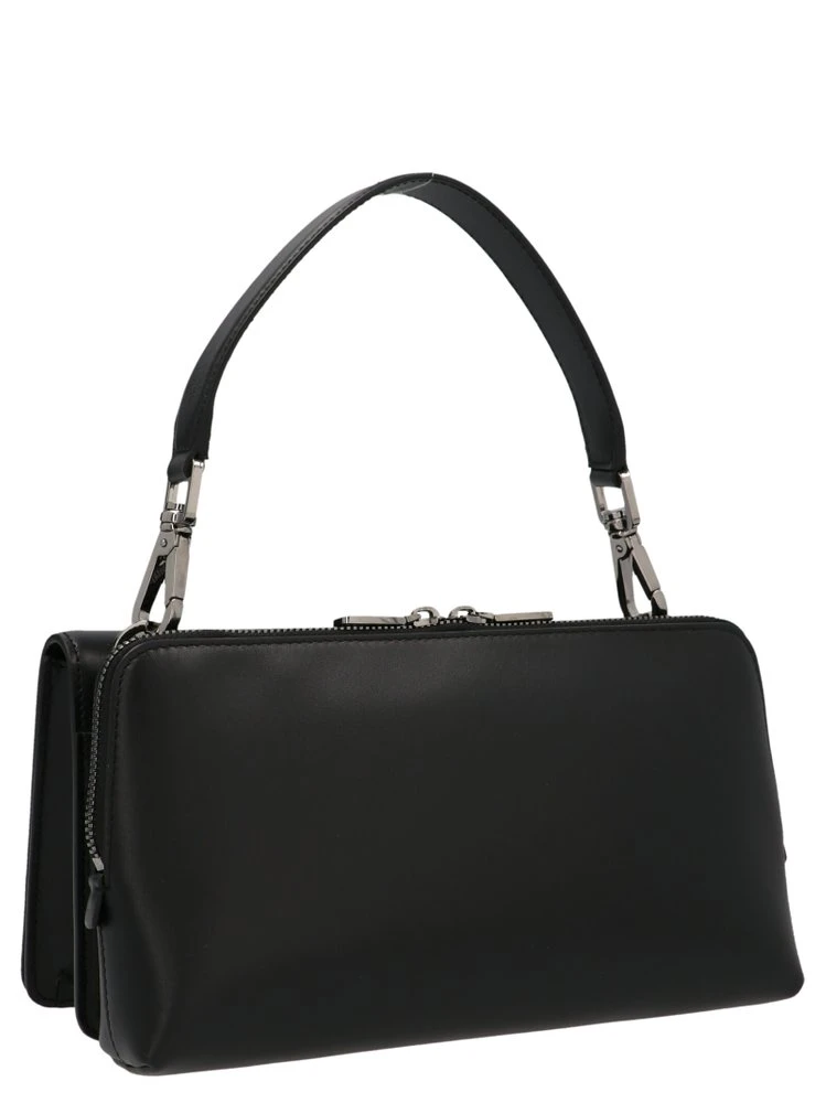 ( New Season ) Dolce & Gabbana Logo Plaque Foldover Shoulder Bag - Black 2 ( New Season ) Dolce & Gabbana Logo Plaque Foldover Shoulder Bag - Black - Image 2