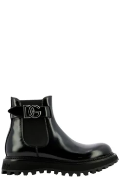 Dolce & Gabbana DG Logo Boots - Black