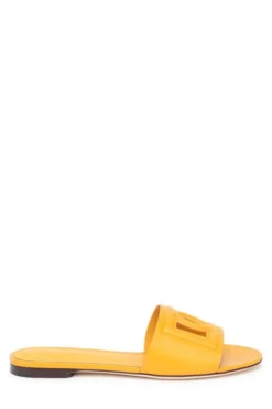 ( New Season ) Dolce & Gabbana DG Logo Slides - Yellow