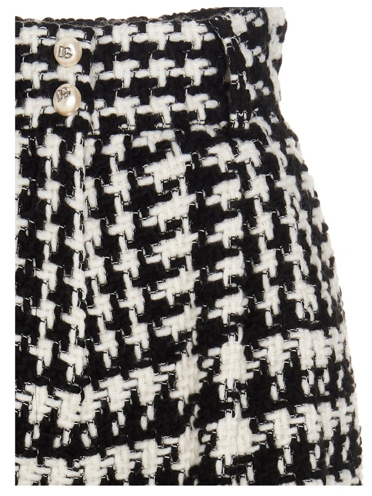 Dolce & Gabbana Houndstooth Cropped Pants - Multi 3 Dolce & Gabbana Houndstooth Cropped Pants - Multi - Image 3