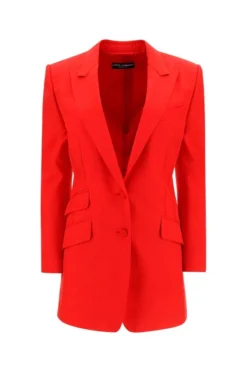 Dolce & Gabbana Single Breasted Blazer - Red